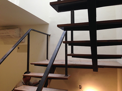 二林鐵樓梯安裝施工